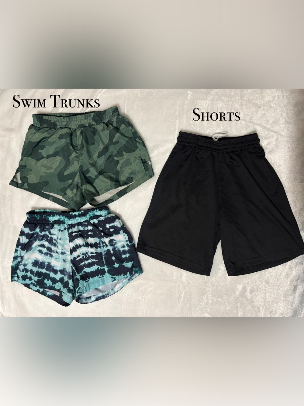 Boy’s | Bundle of 3 | 2 pr. Old Navy swim shorts and 1 pr. BCG shorts
